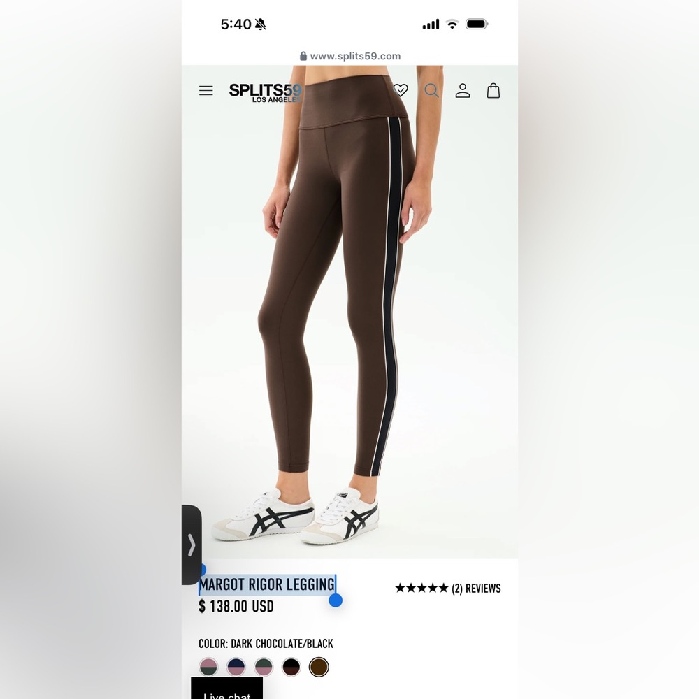 Splits59 MARGOT RIGOR LEGGING XS